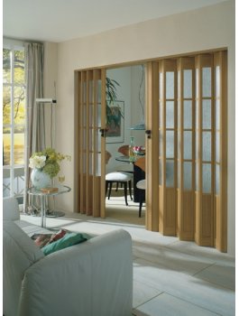 Concertina Folding Door The President From Marley -  Wood Effect